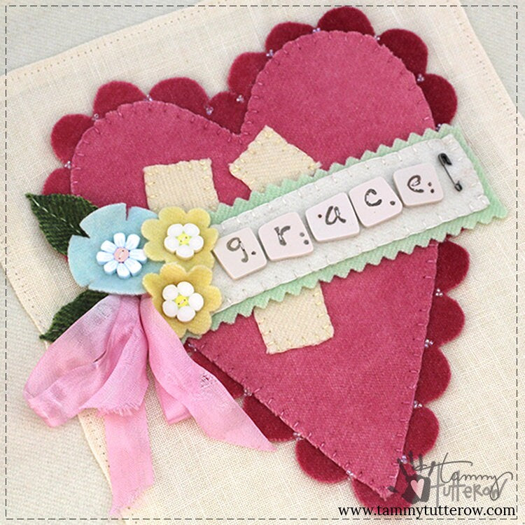 Heartfelt: Grace Wool Appliqué Pattern *Download*