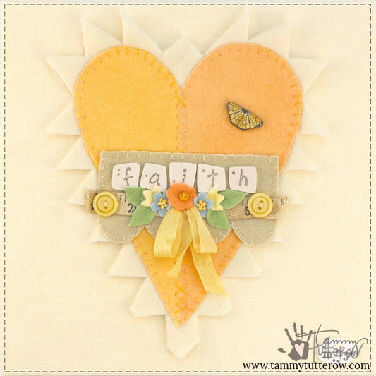 Heartfelt: Faith Wool Appliqué Pattern *Download*