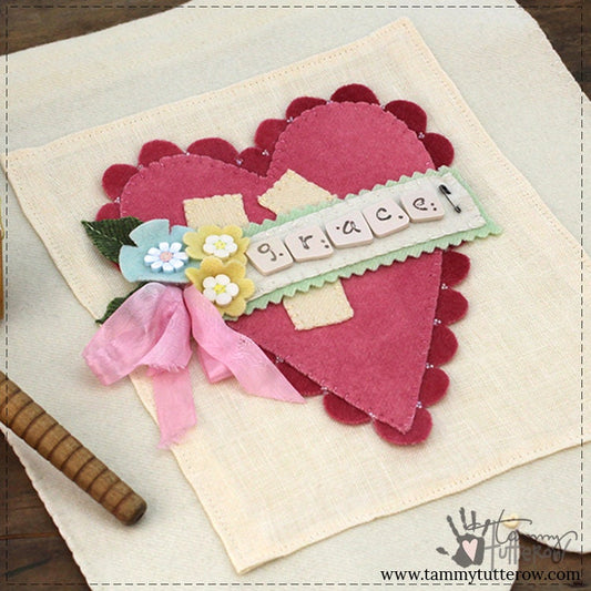 Heartfelt: Grace Wool Appliqué Pattern *Download*