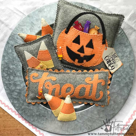 Trick or Treat Trio Appliqué Pattern Collection *Download* + BONUS Bewitching Bonnet Pattern!