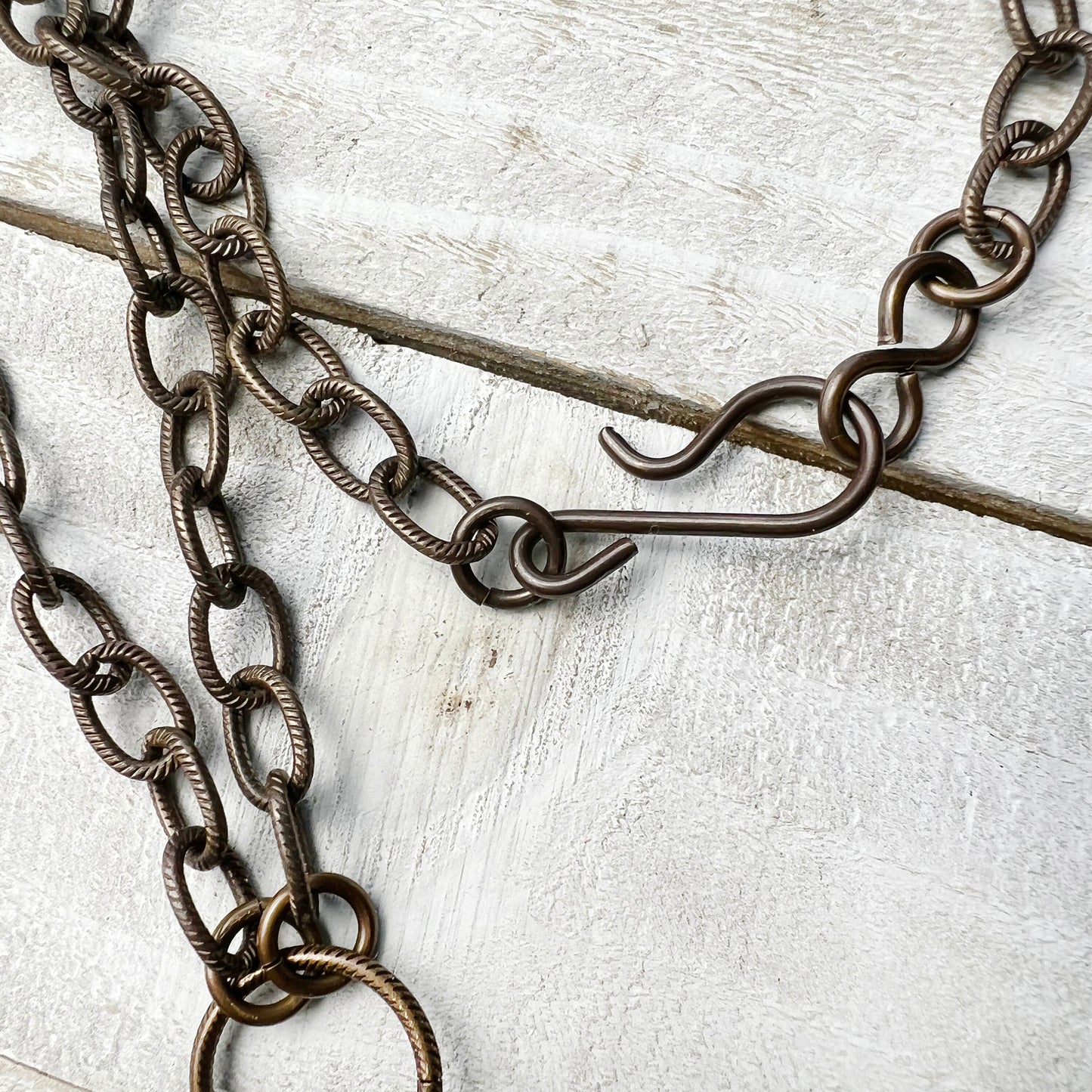 Cobalt Fairy Lantern Trinket Necklace: Hand-sculpted Polymer Clay Glazed Charm + Beaded Charms + 18" Chain